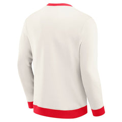 Chicago Blackhawks Darius Rucker Collection by Fanatics Colorblock Pullover Sweatshirt Cream