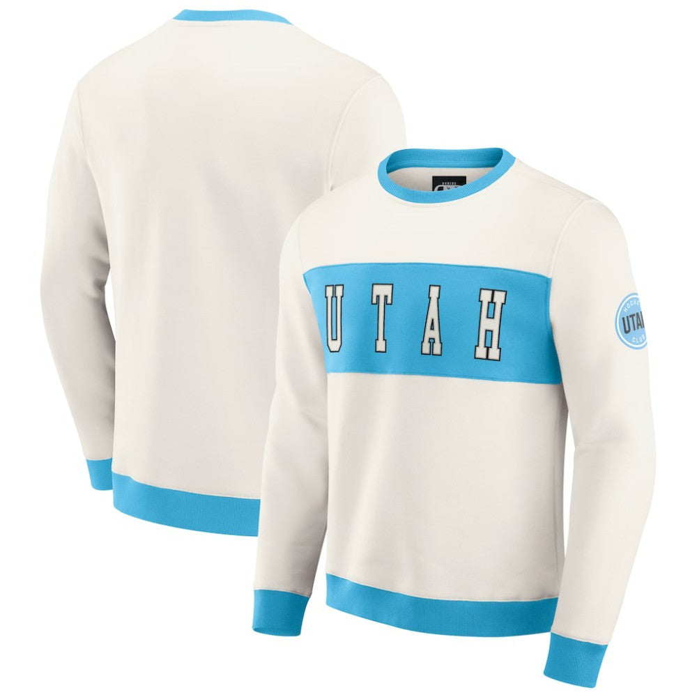 Utah Hockey Club Darius Rucker Collection by Fanatics Colorblock Pullover Sweatshirt Cream