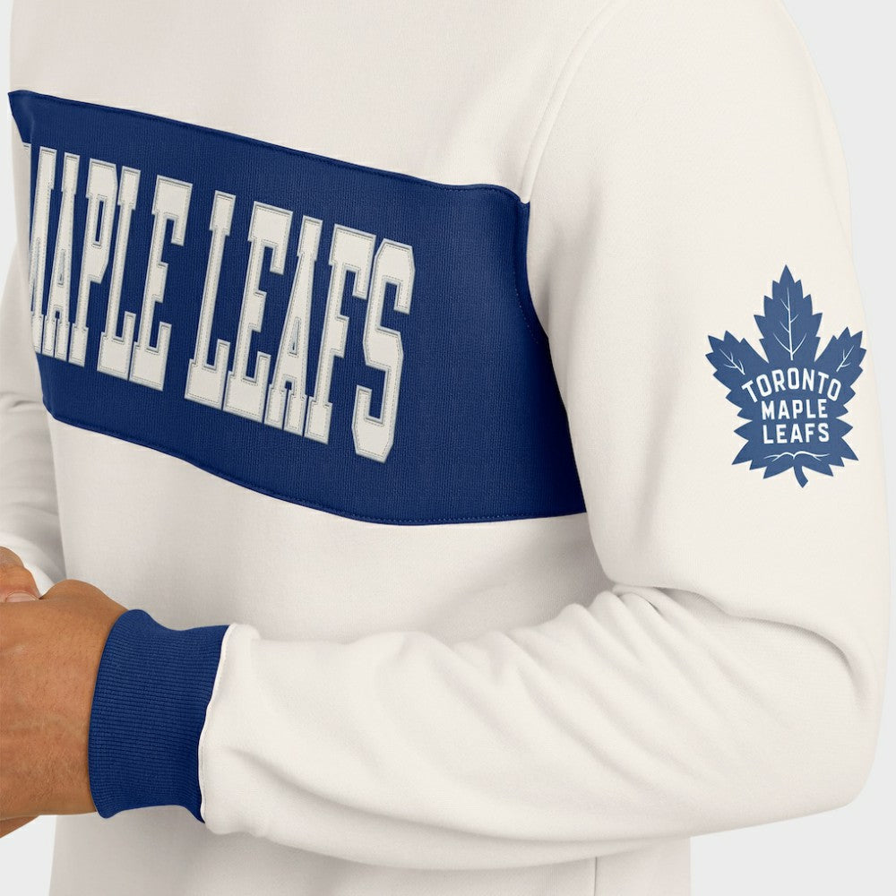 Toronto Maple Leafs - Darius Rucker Collection by Fanatics Colorblock Pullover Sweatshirt Cream