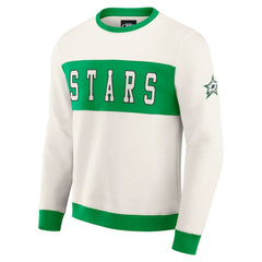 Dallas Stars - Darius Rucker Collection by Fanatics Colorblock Pullover Sweatshirt Cream