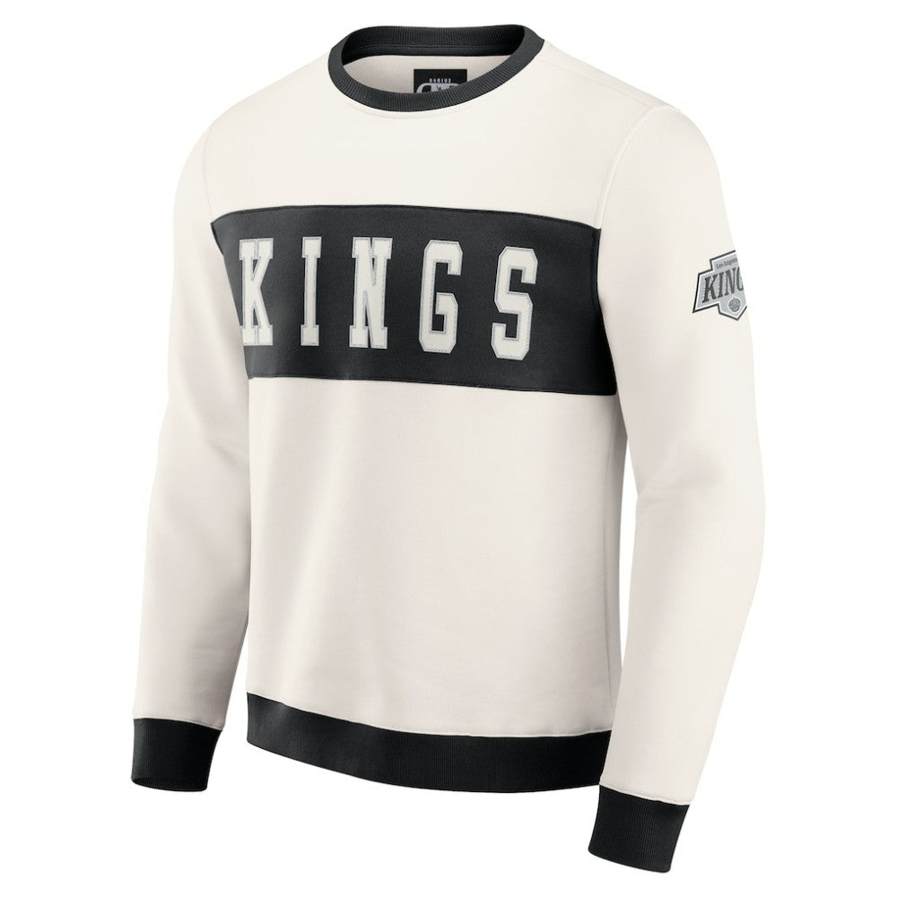Los Angeles Kings - Darius Rucker Collection by Fanatics Colorblock Pullover Sweatshirt Cream