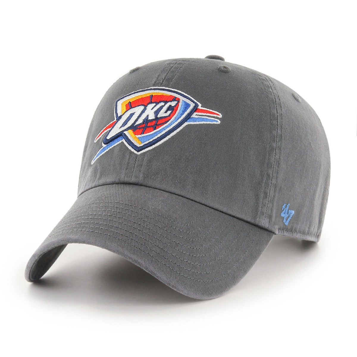 47 brand - Oklahoma City Thunder '47 Core Logo Clean Up Adjustable Hat - Charcoal