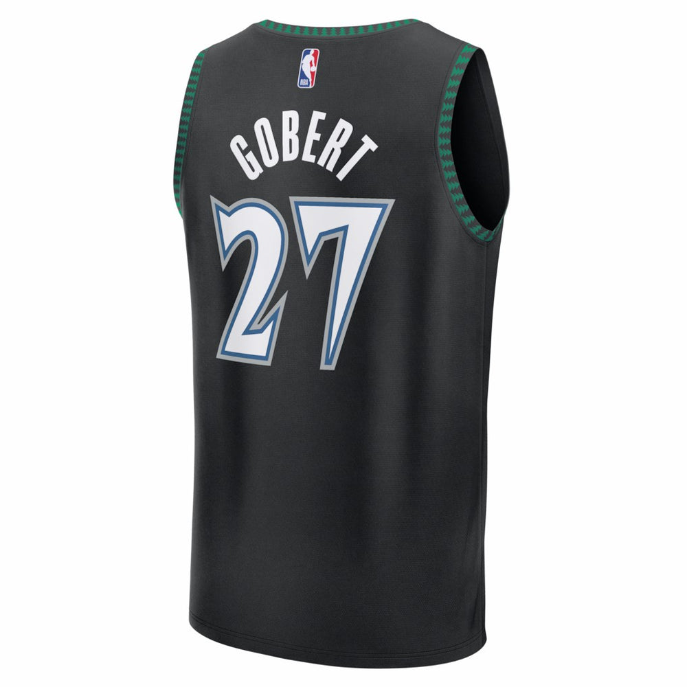 Fanatics - Rudy Gobert Minnesota Timberwolves Fastbreak Jersey - Classic Edition - Black