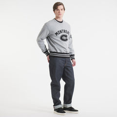 Montreal Canadiens - Todd Snyder by Fanatics Relaxed Canadian Fleece Crew Athletic Heather Gray
