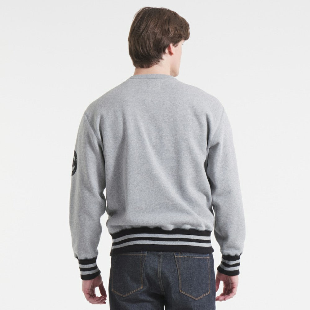 Montreal Canadiens - Todd Snyder by Fanatics Relaxed Canadian Fleece Crew Athletic Heather Gray
