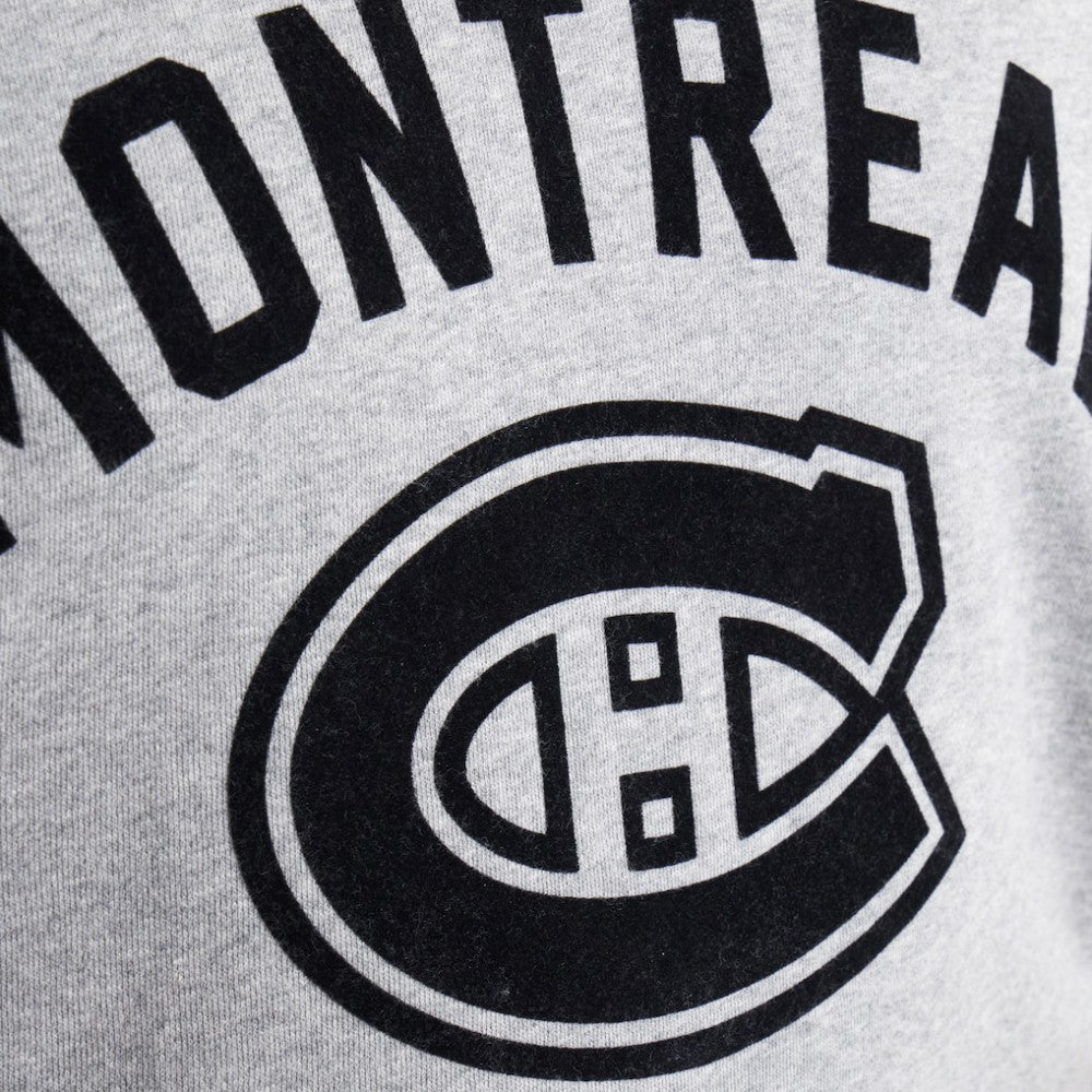 Montreal Canadiens - Todd Snyder by Fanatics Relaxed Canadian Fleece Crew Athletic Heather Gray