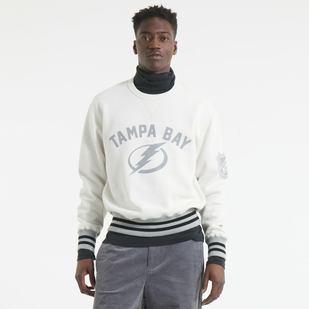 Tampa Bay Lightning - Todd Snyder by Fanatics Relaxed Canadian Fleece Crew Heather Gray