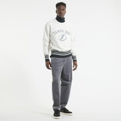 Tampa Bay Lightning - Todd Snyder by Fanatics Relaxed Canadian Fleece Crew Heather Gray