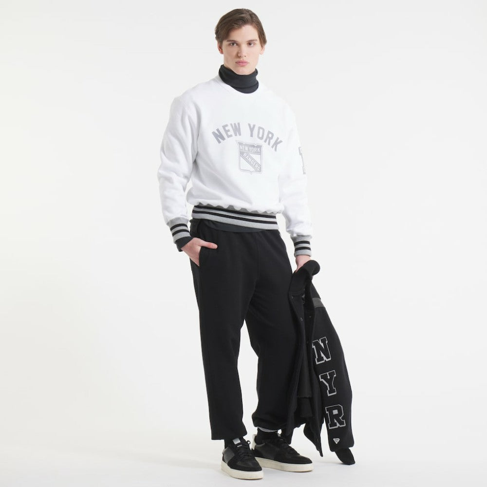 New York Rangers Todd Snyder by Fanatics Relaxed Canadian Fleece Crew White