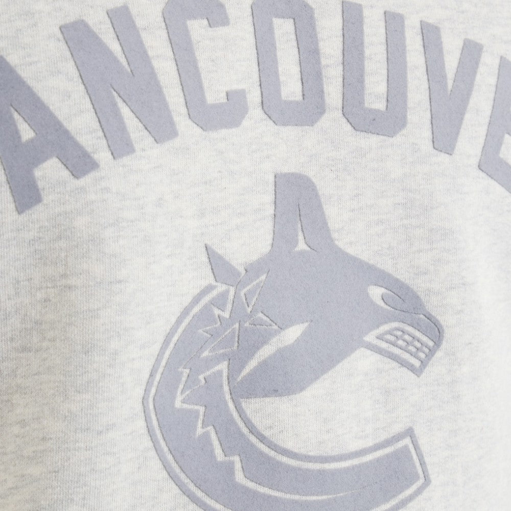 Vancouver Canucks - Todd Snyder by Fanatics Relaxed Canadian Fleece Crew Heather Gray