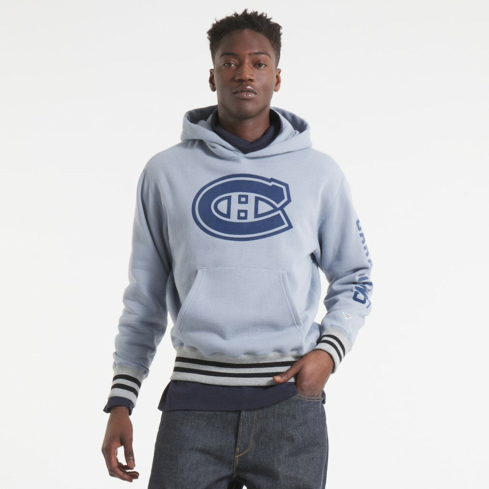 Montreal Canadiens - Todd Snyder by Fanatics Relaxed Canadian Fleece Hoodie Gray