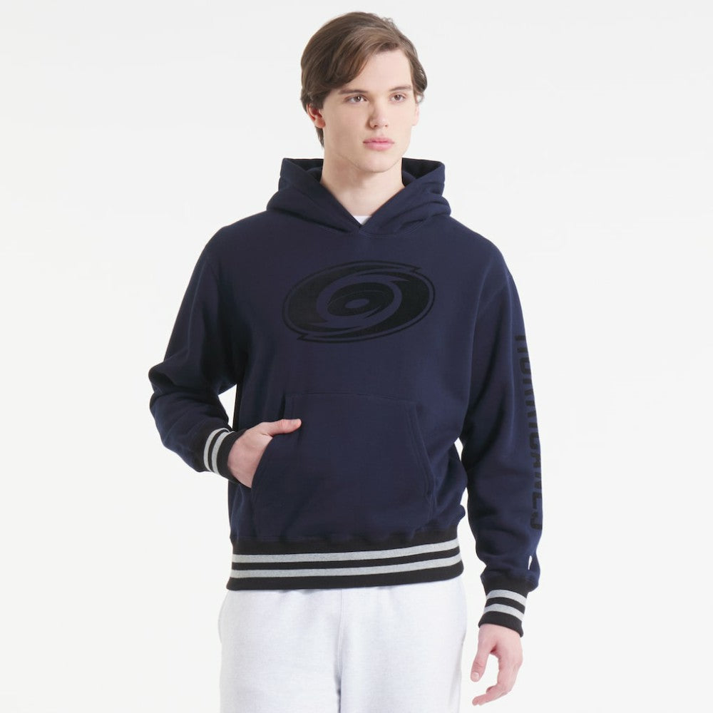 Carolina Hurricanes - Todd Snyder by Fanatics Relaxed Canadian Fleece Hoodie Navy