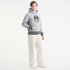 Edmonton Oilers - Todd Snyder by Fanatics Relaxed Canadian Fleece Hoodie Athletic Heather Gray
