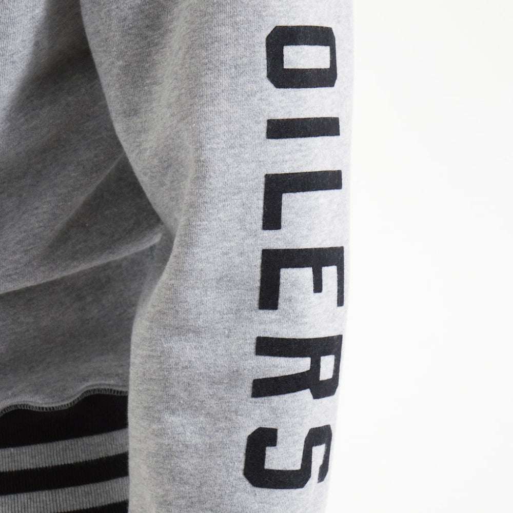 Edmonton Oilers - Todd Snyder by Fanatics Relaxed Canadian Fleece Hoodie Athletic Heather Gray