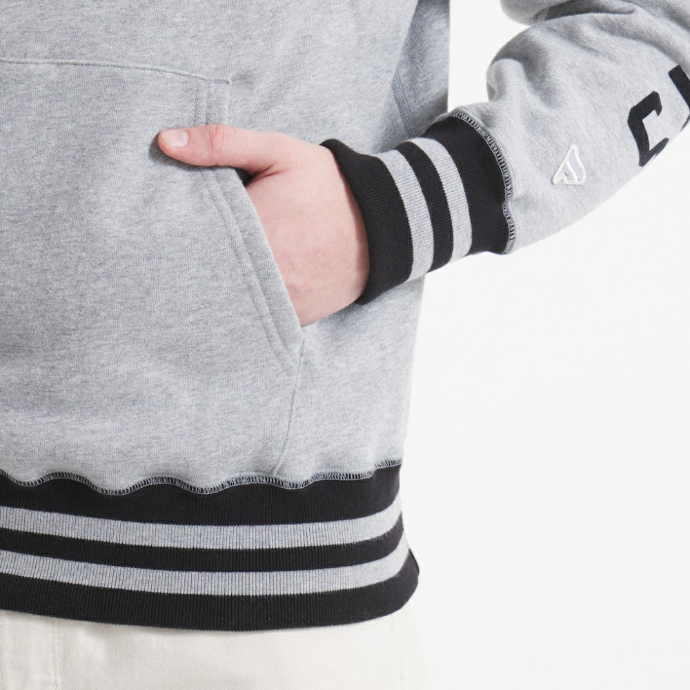 Edmonton Oilers - Todd Snyder by Fanatics Relaxed Canadian Fleece Hoodie Athletic Heather Gray