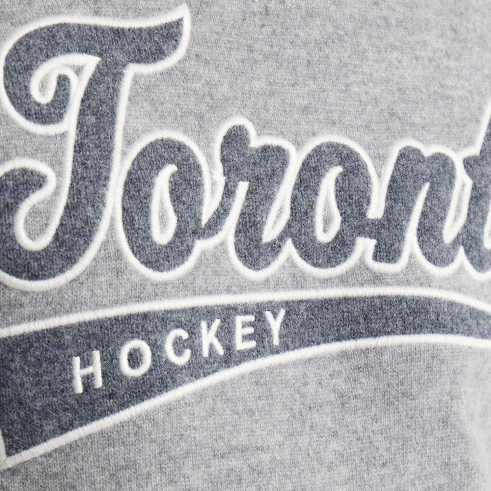 Toronto Maple Leafs - Todd Snyder by Fanatics Cashmere Crew Sweater Athletic Heather Gray