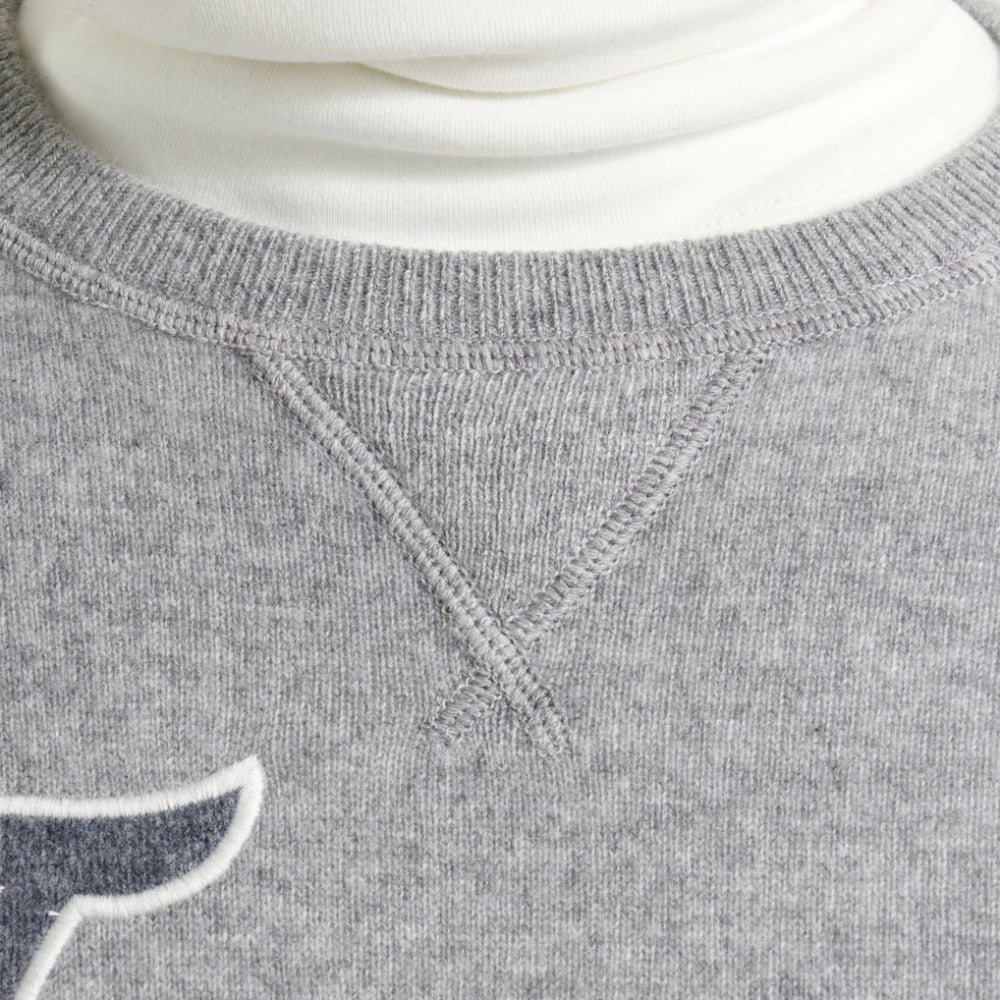Toronto Maple Leafs - Todd Snyder by Fanatics Cashmere Crew Sweater Athletic Heather Gray