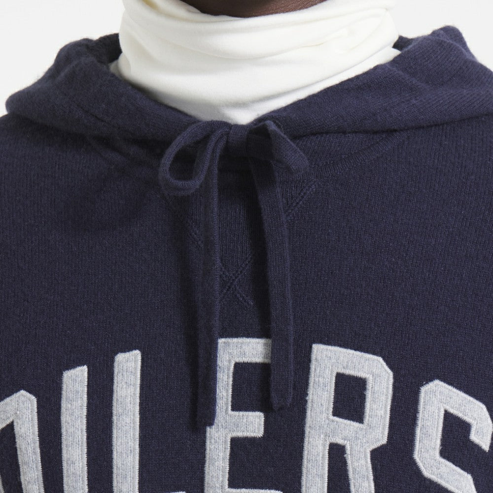 Edmonton Oilers - Todd Snyder by Fanatics Cashmere Hooded Sweater Navy