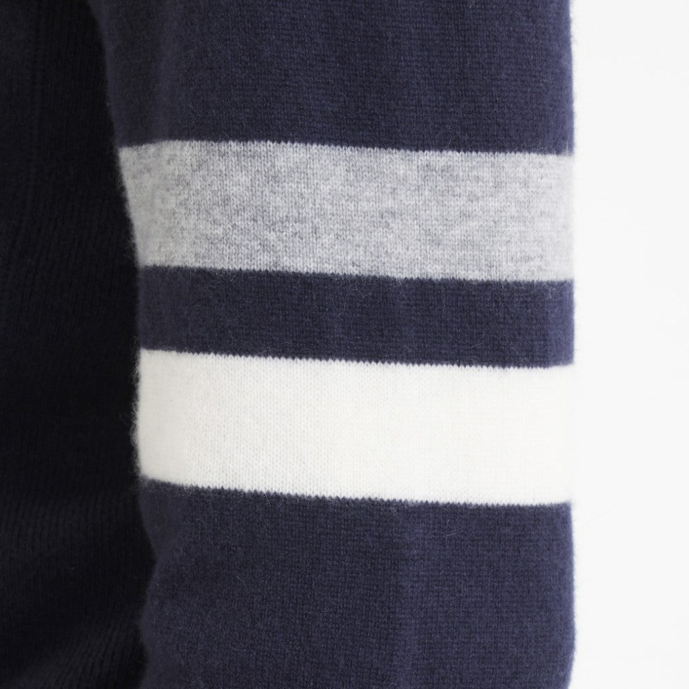 Edmonton Oilers - Todd Snyder by Fanatics Cashmere Hooded Sweater Navy