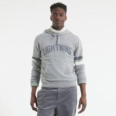 Tampa Bay Lightning - Todd Snyder by Fanatics Cashmere Hooded Sweater Athletic Heather Gray