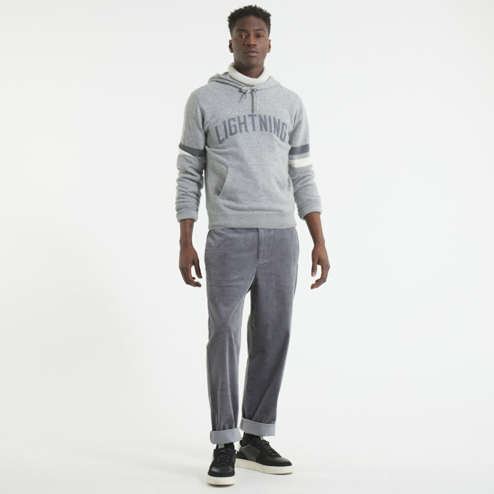 Tampa Bay Lightning - Todd Snyder by Fanatics Cashmere Hooded Sweater Athletic Heather Gray