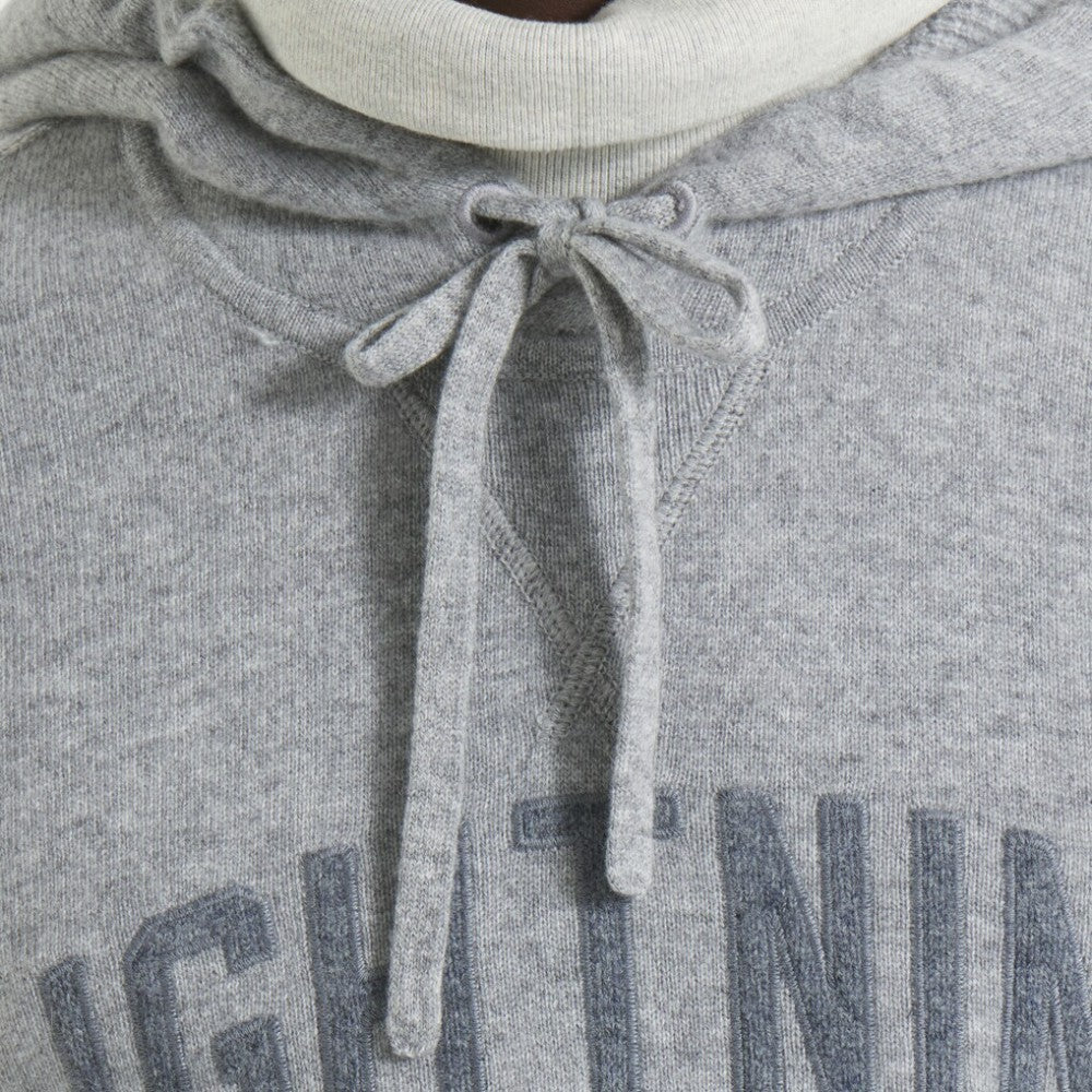 Tampa Bay Lightning - Todd Snyder by Fanatics Cashmere Hooded Sweater Athletic Heather Gray