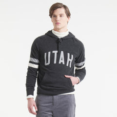 Utah Mammoth - Todd Snyder by Fanatics Cashmere Hooded Sweater Heather Black
