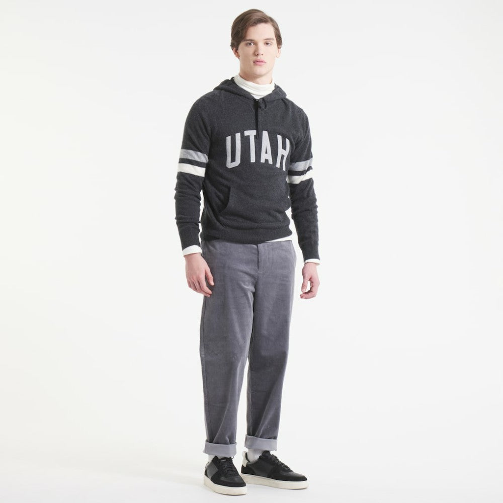 Utah Mammoth - Todd Snyder by Fanatics Cashmere Hooded Sweater Heather Black
