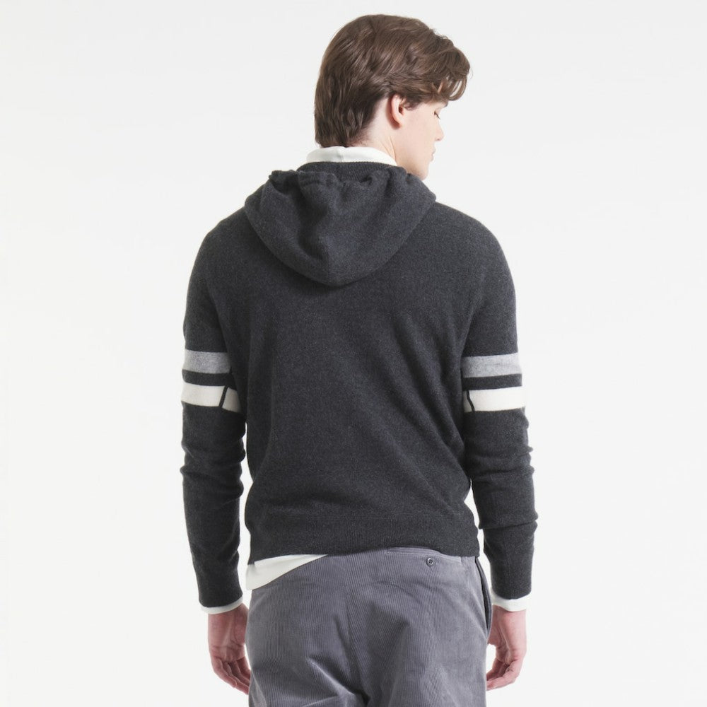 Utah Mammoth - Todd Snyder by Fanatics Cashmere Hooded Sweater Heather Black