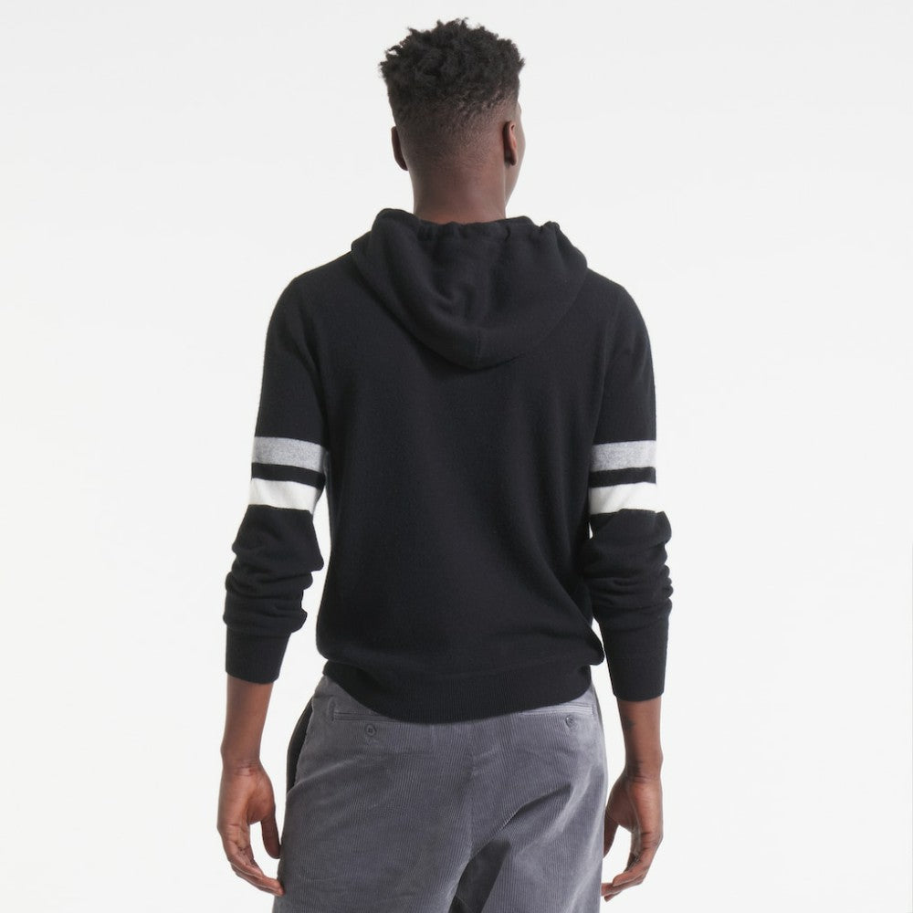 Vancouver Canucks - Todd Snyder by Fanatics Cashmere Hooded Sweater Black