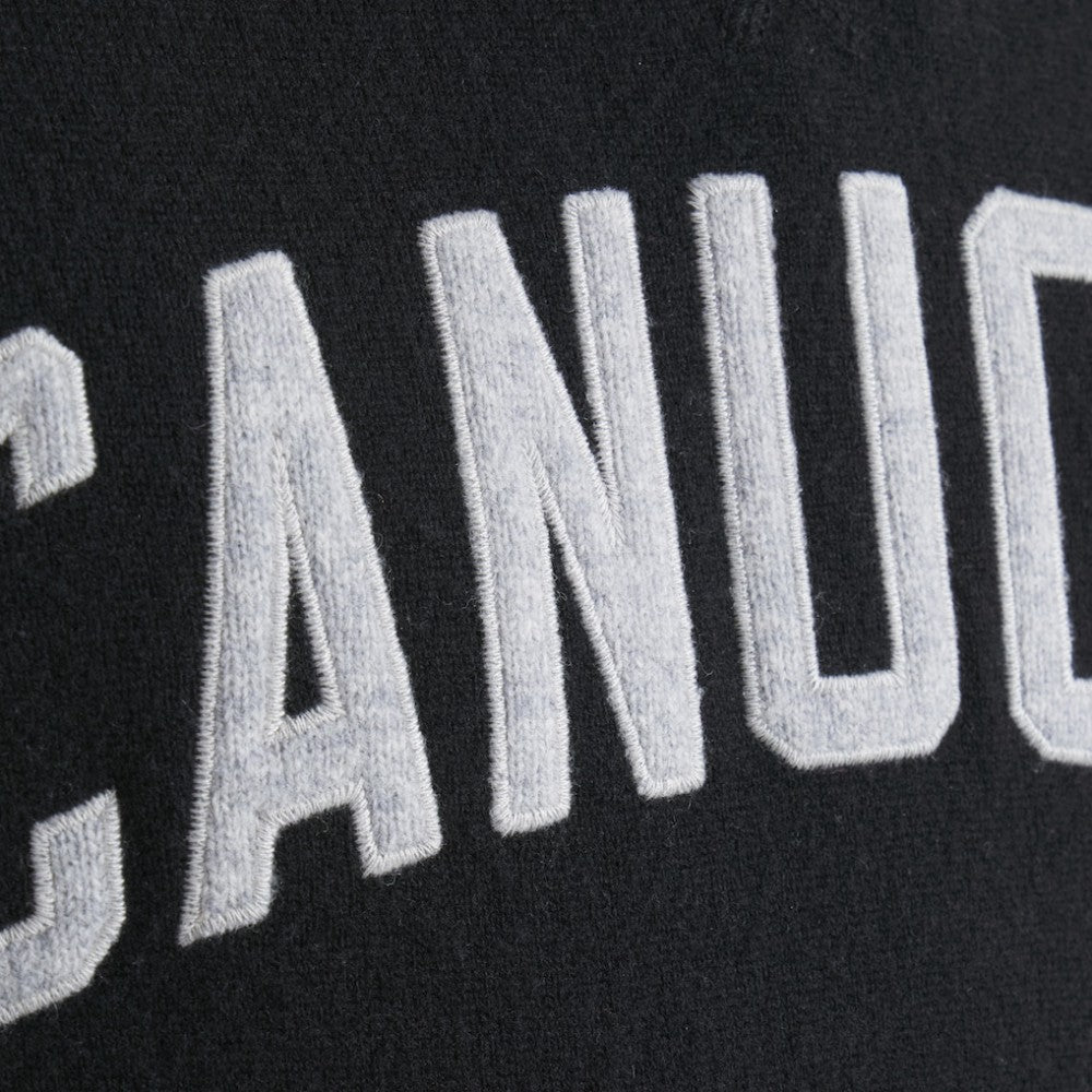 Vancouver Canucks - Todd Snyder by Fanatics Cashmere Hooded Sweater Black