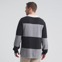 Los Angeles Kings - Todd Snyder by Fanatics Cashmere Rugby Sweater Athletic Heather Gray
