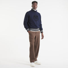 Edmonton Oilers - Todd Snyder by Fanatics Relaxed Canadian Fleece Turtleneck Navy