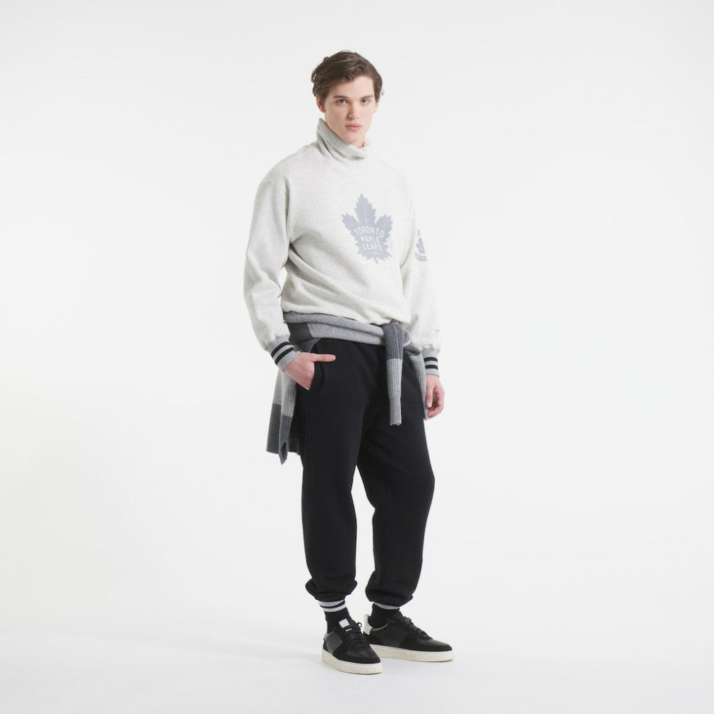 Toronto Maple Leafs - Todd Snyder by Fanatics Relaxed Canadian Fleece Turtleneck Heather Gray