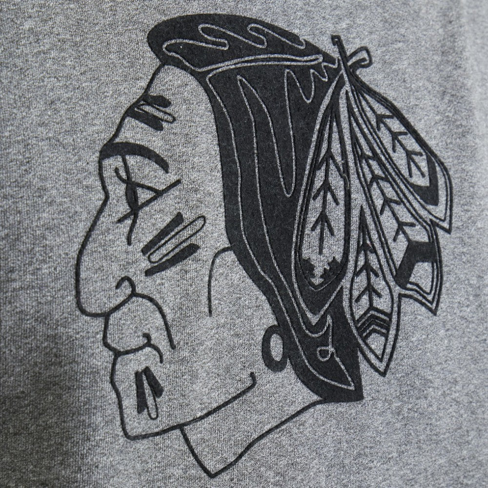 Chicago Blackhawks Todd Snyder by Fanatics Relaxed Canadian Fleece Turtleneck Dark Heather Gray
