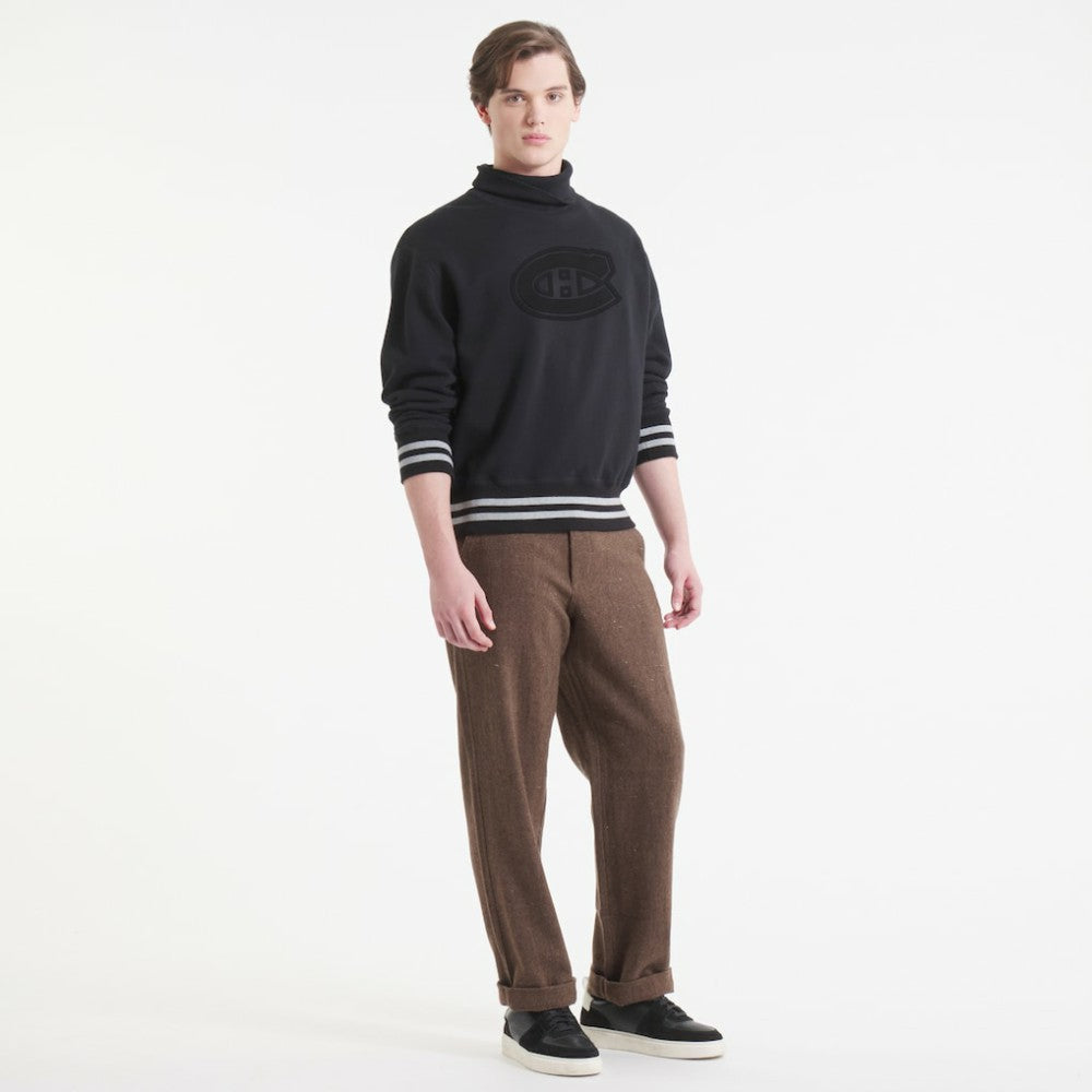 Montreal Canadiens - Todd Snyder by Fanatics Relaxed Canadian Fleece Turtleneck Black