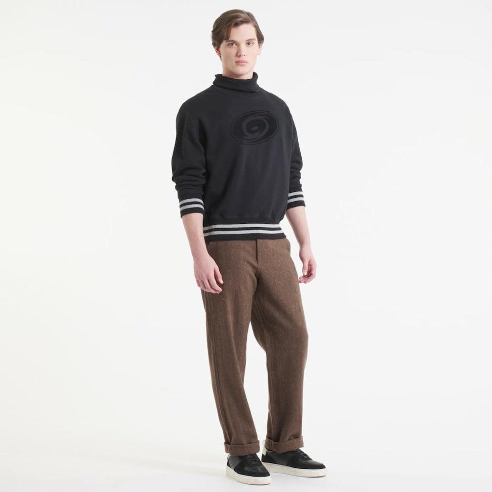Carolina Hurricanes - Todd Snyder by Fanatics Relaxed Canadian Fleece Turtleneck Black