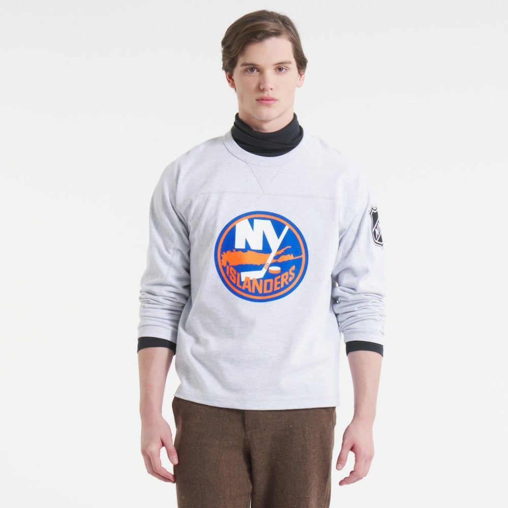 New York Islanders - Todd Snyder by Fanatics Heavyweight Football Jersey Heather Gray