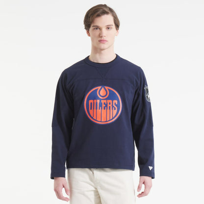 Edmonton Oilers Todd Snyder by Fanatics Heavyweight Football Jersey - Navy | NHL Jerseys