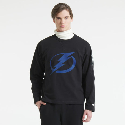 Tampa Bay Lightning Todd Snyder by Fanatics Heavyweight Football Jersey - Black | NHL Jerseys