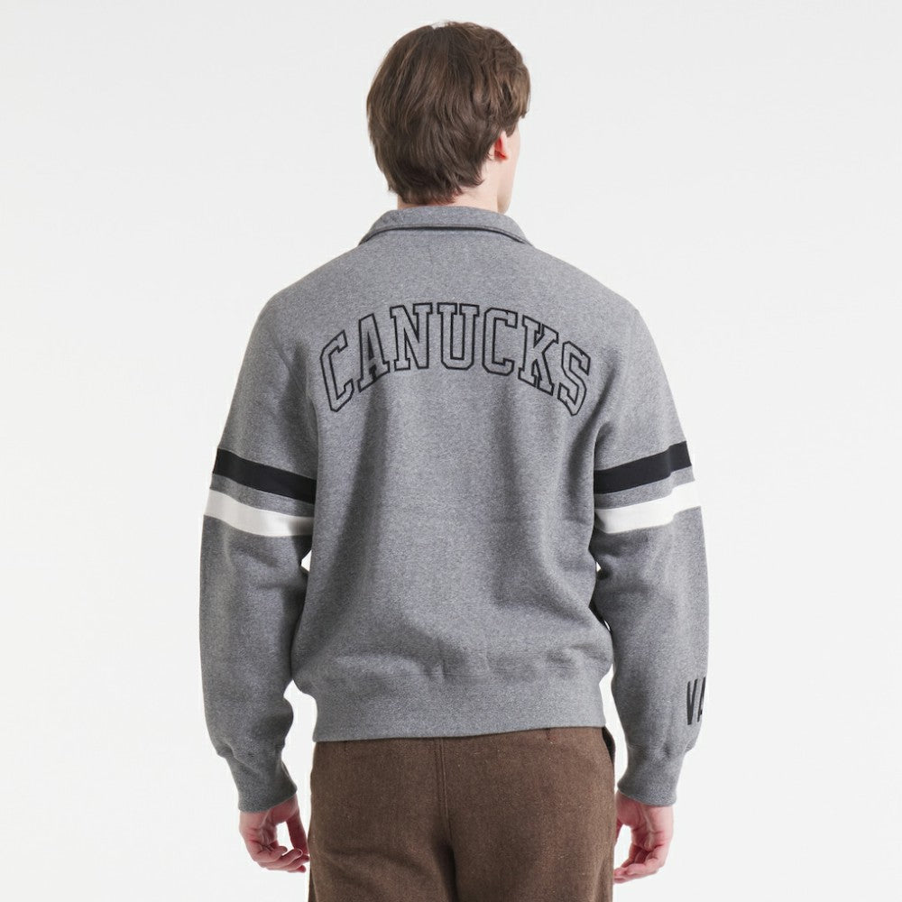 Vancouver Canucks - Todd Snyder by Fanatics Full-Zip Fleece Dark Heather Gray