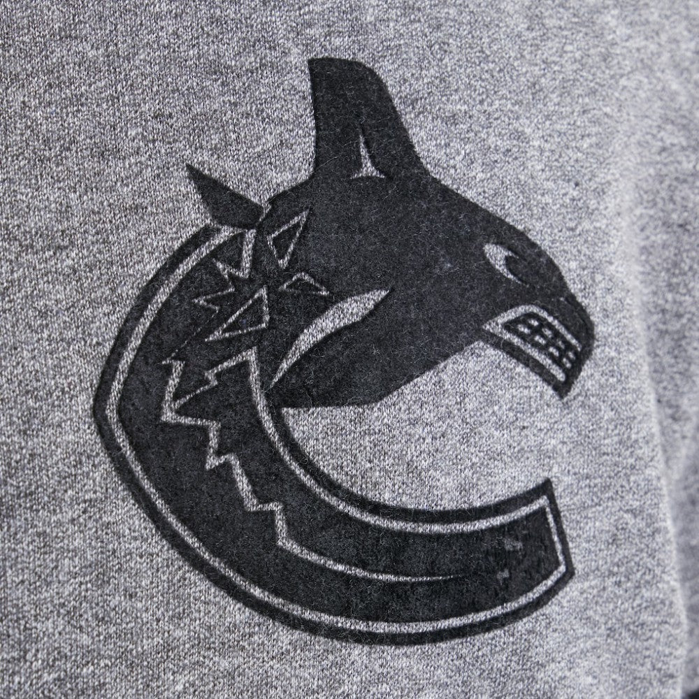 Vancouver Canucks - Todd Snyder by Fanatics Full-Zip Fleece Dark Heather Gray