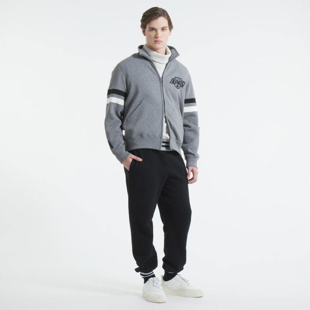Los Angeles Kings - Todd Snyder by Fanatics Full-Zip Fleece Dark Heather Gray
