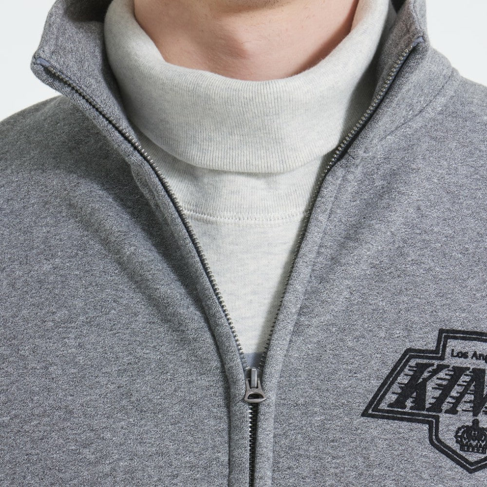 Los Angeles Kings - Todd Snyder by Fanatics Full-Zip Fleece Dark Heather Gray