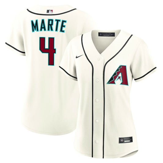 Ketel Marte Arizona Diamondbacks Nike Women's Home Replica Jersey - Cream | MLB Jerseys