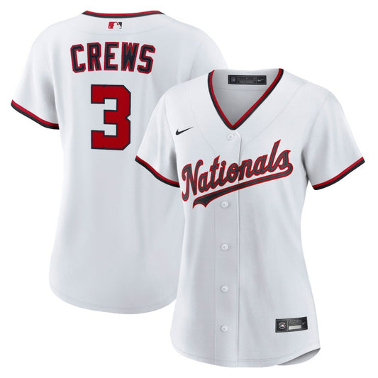 Dylan Crews Washington Nationals Nike Women's Home Replica Jersey - White | MLB Jerseys