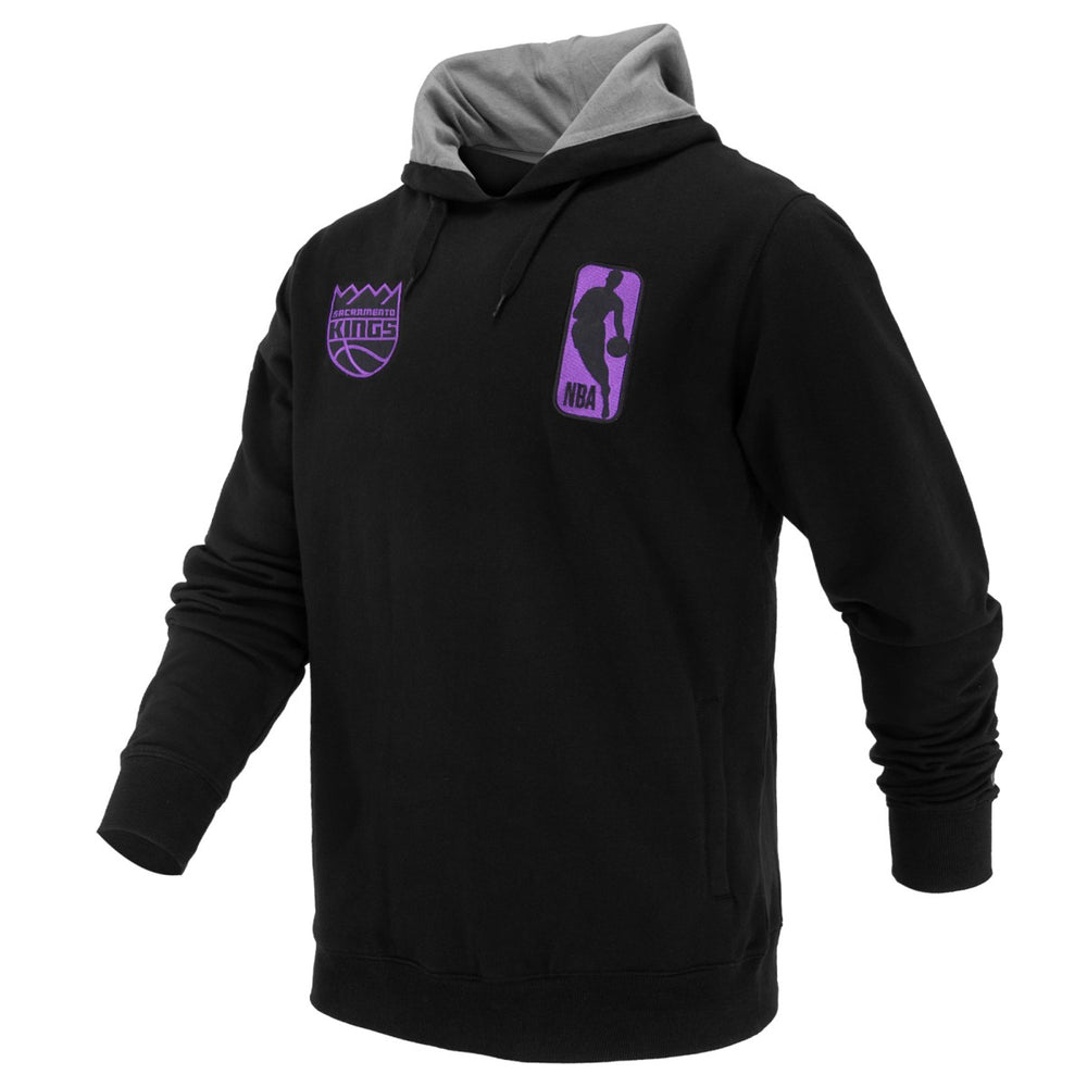 NBA - Sacramento Kings FISLL Unisex Logoman Shadow Collection Pullover Hoodie - Black