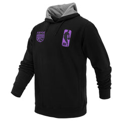 NBA - Sacramento Kings FISLL Unisex Logoman Shadow Collection Pullover Hoodie - Black