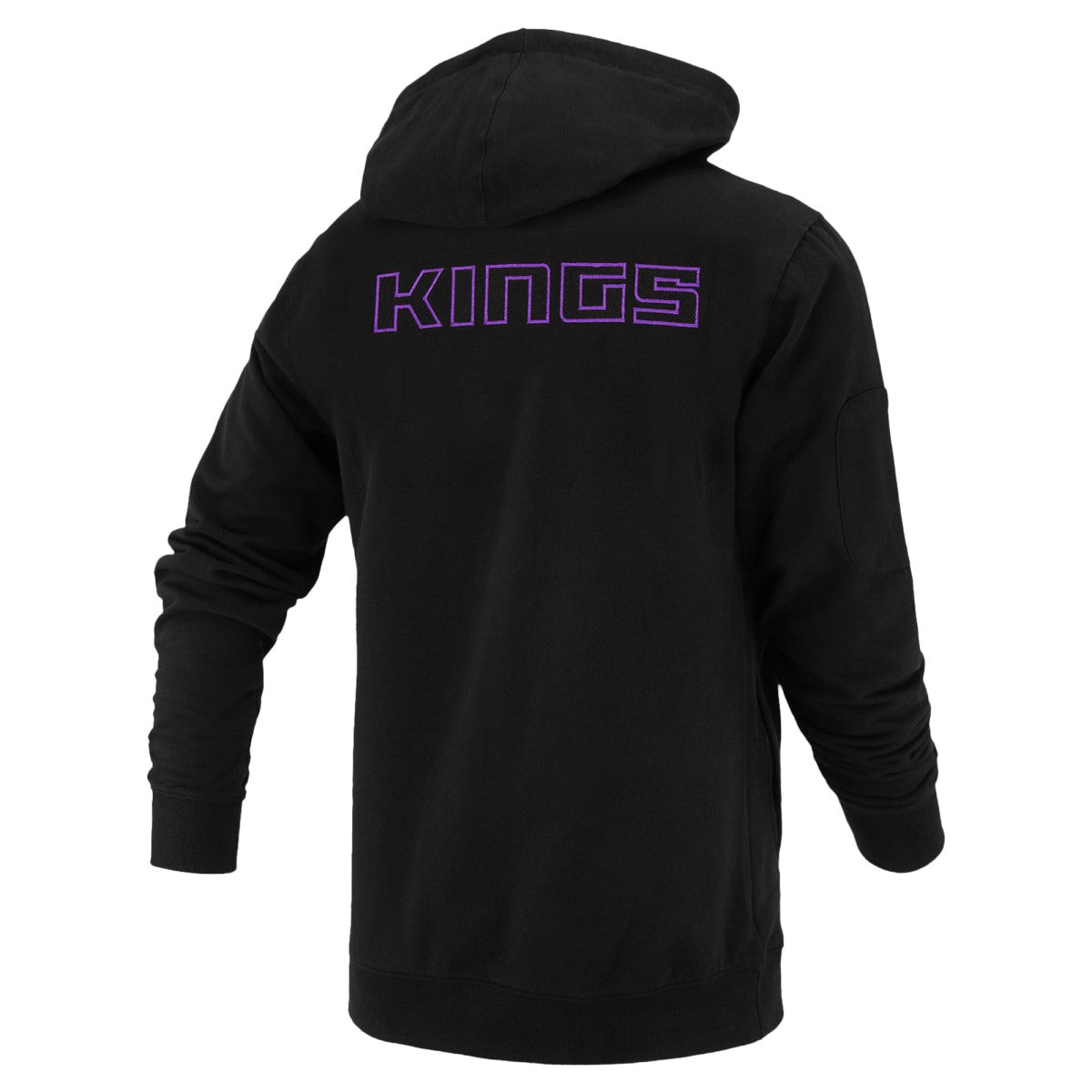 NBA - Sacramento Kings FISLL Unisex Logoman Shadow Collection Pullover Hoodie - Black