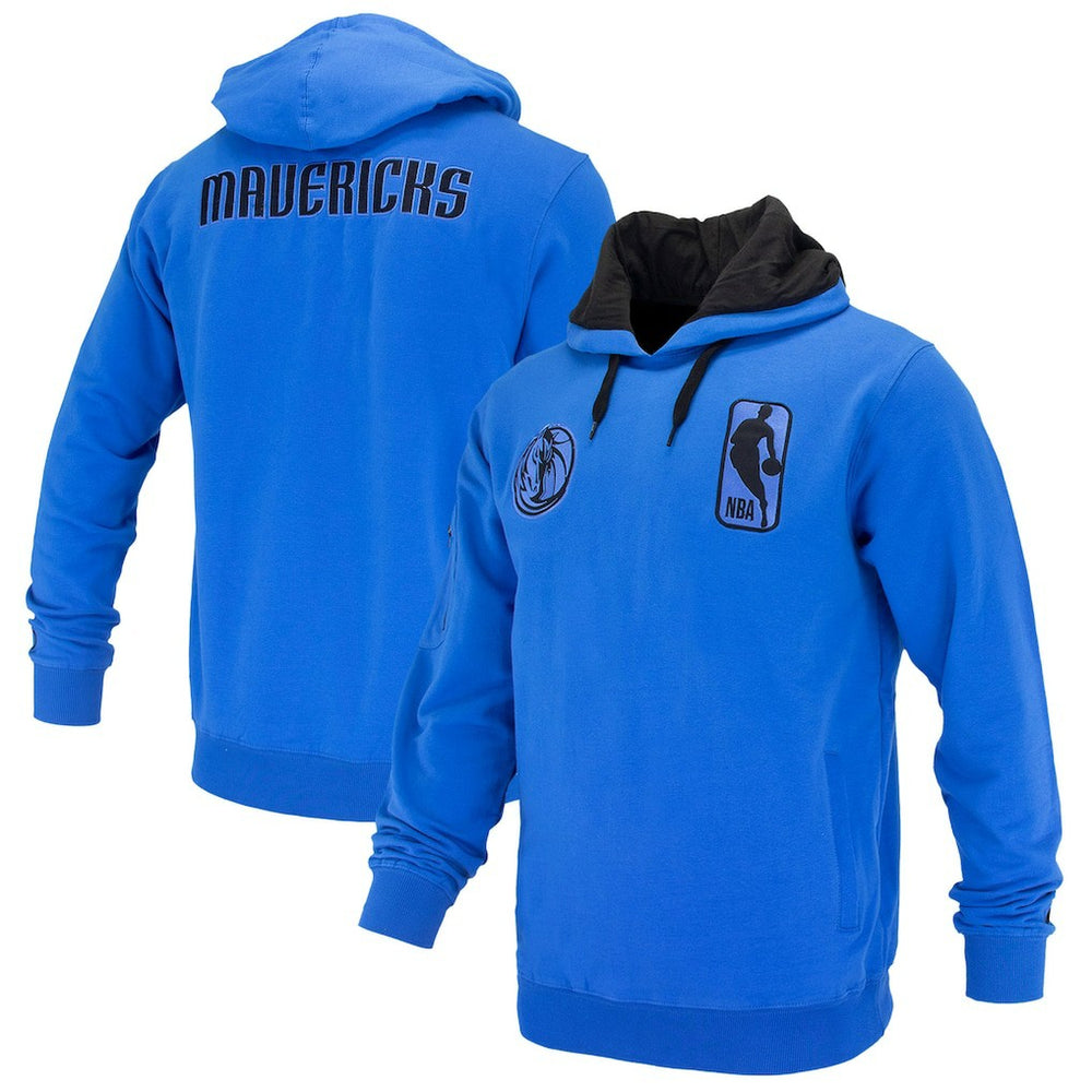 NBA - Dallas Mavericks FISLL Unisex Logoman Shadow Collection Pullover Hoodie - Royal